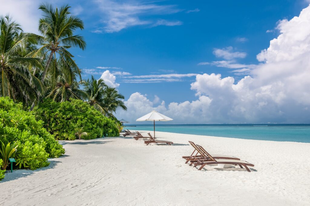 Beautiful beach at Maldives