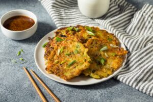 Homemade Korean Vegetable Pancakes