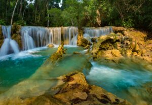 Kuang Si Waterfa near Luang Prabang Laos