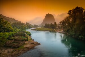 Lao karst mountains