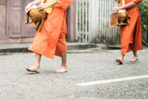 Monks in Laos