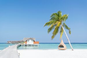 Water villas in the Maldives